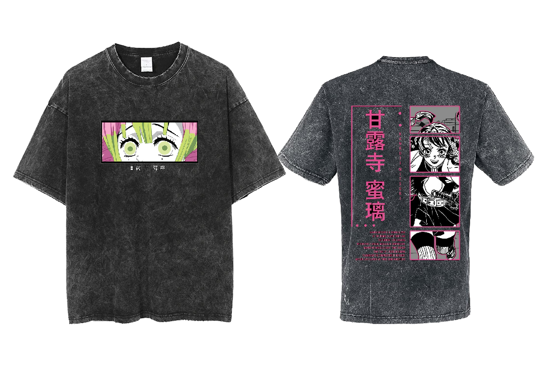 Anime Demon slayer nezuko tanjiro One Size t- shirt Washed 47