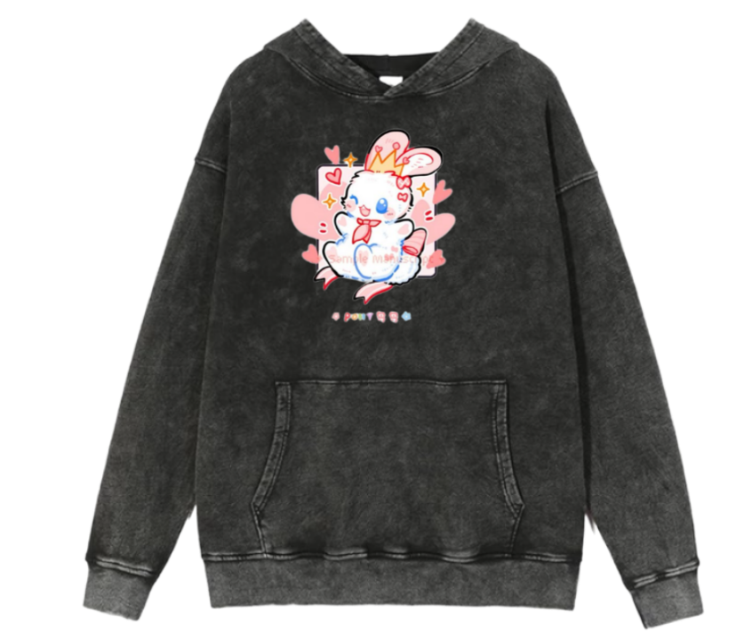 bunny Oversize Hoodie Washed 46