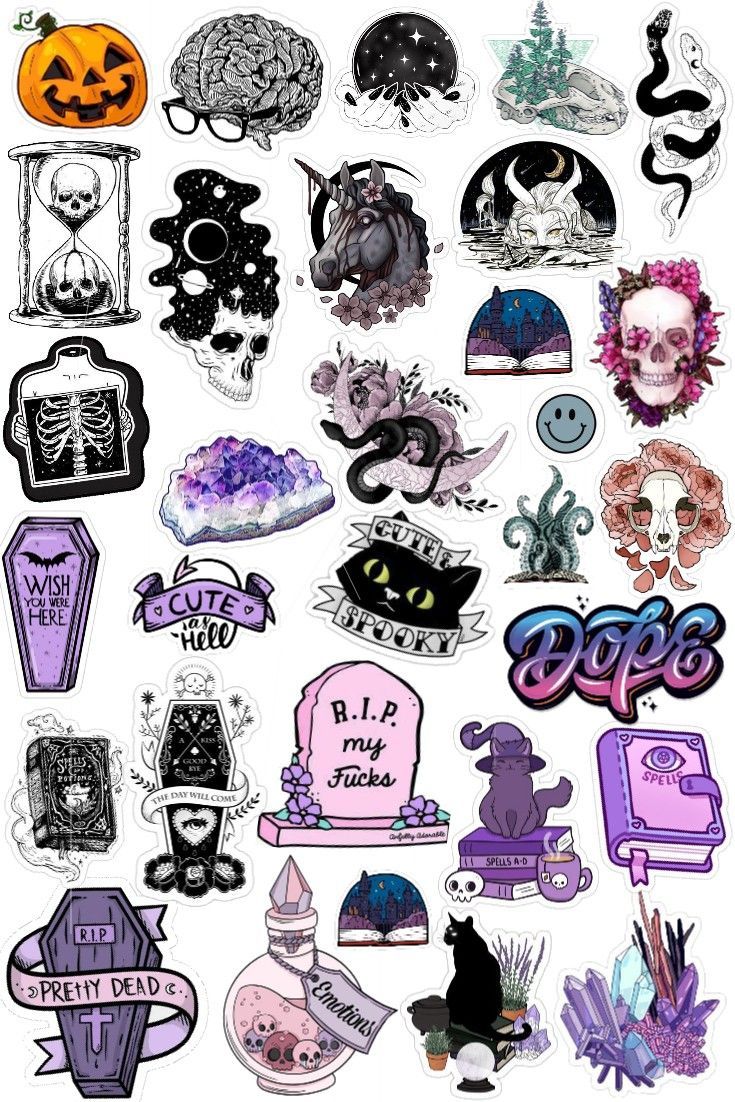 Aesthetic Cute Stickers Pack - Waterproof Vinyl Cartoon Decals for Water Bottles, Laptops, Scrapbooking, Kawaii Stationery Supplies sticker journal sticker