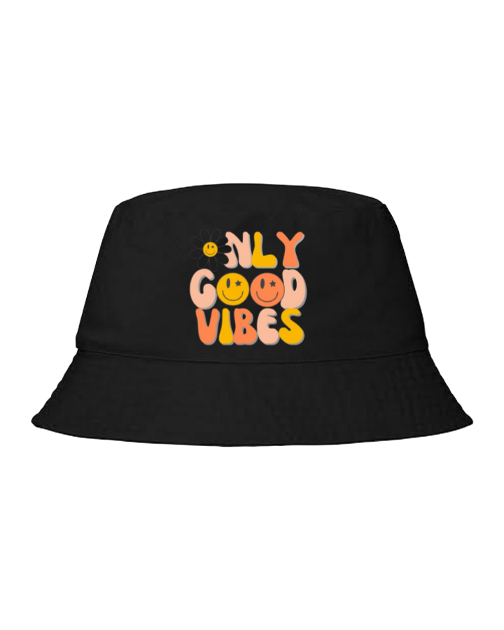 Bucket hat Fishman hat cap ONLY GOOD VIBES 47