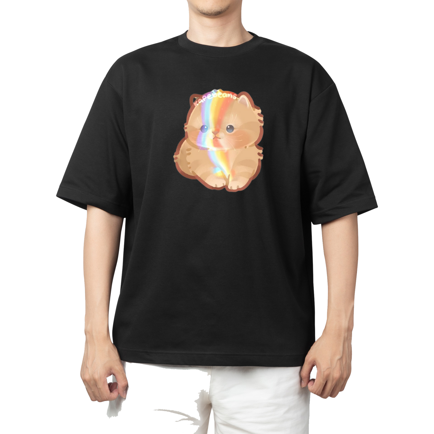 cat One Size t- shirt Black 47