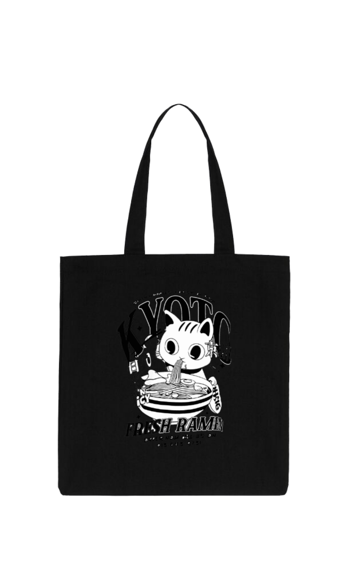 FRESH RAMEN Tote bag Black 233