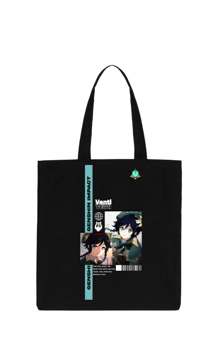 Genshin Impact Venti tote bag Black 47