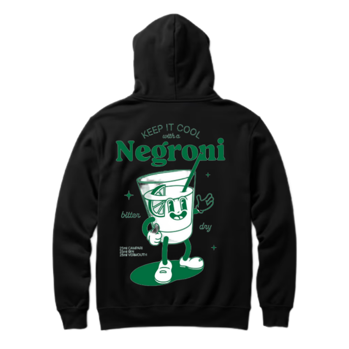 Negroni One Size hoodie Black Back 47