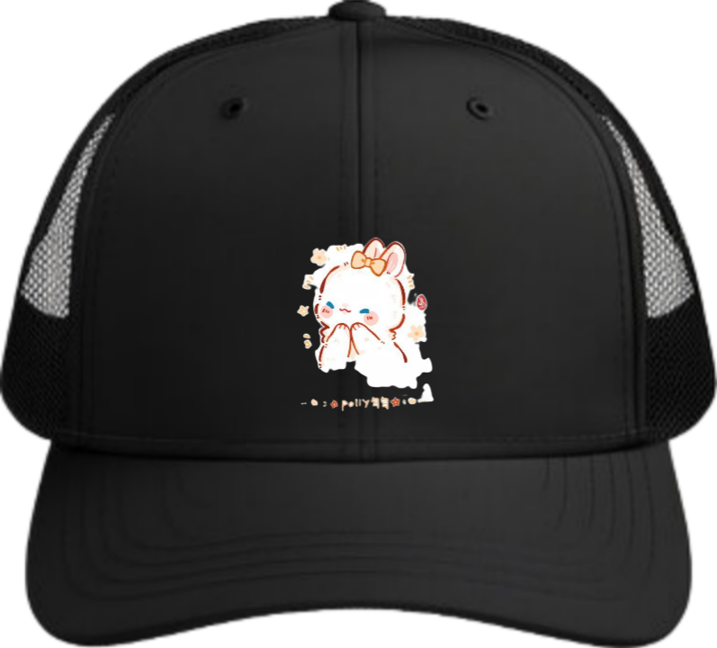 bunny Baseball cap Black 48