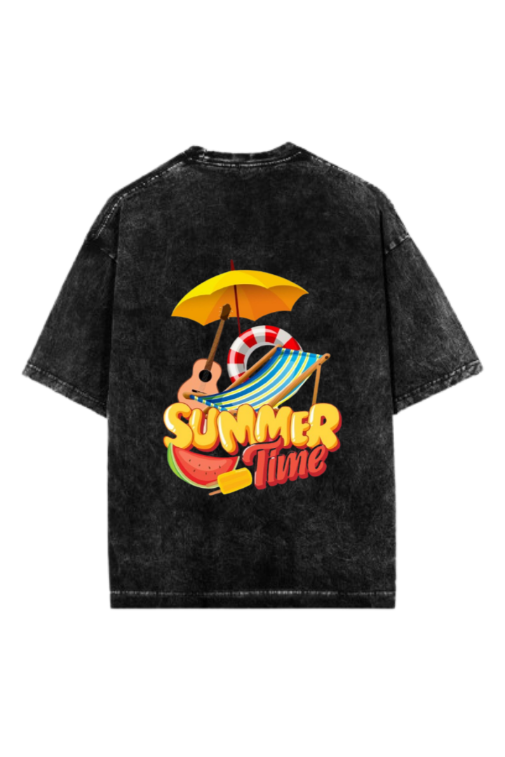 Summer Vibes One Size t- shirt Washed Back 48