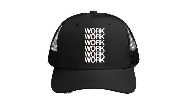 Baseball cap Black WORK 48