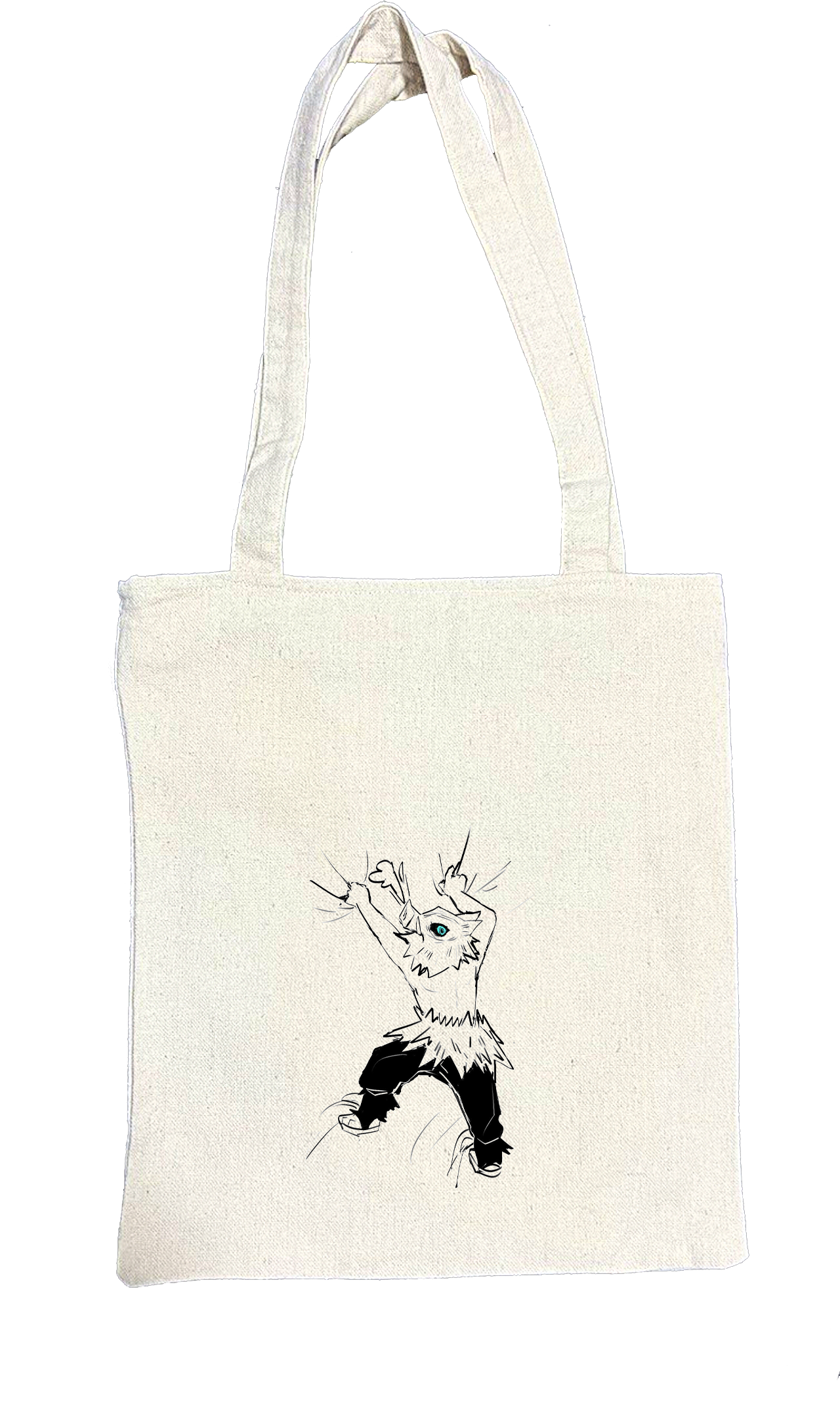 Anime Demon slayer nezuko tanjiro tote bag Beige 48