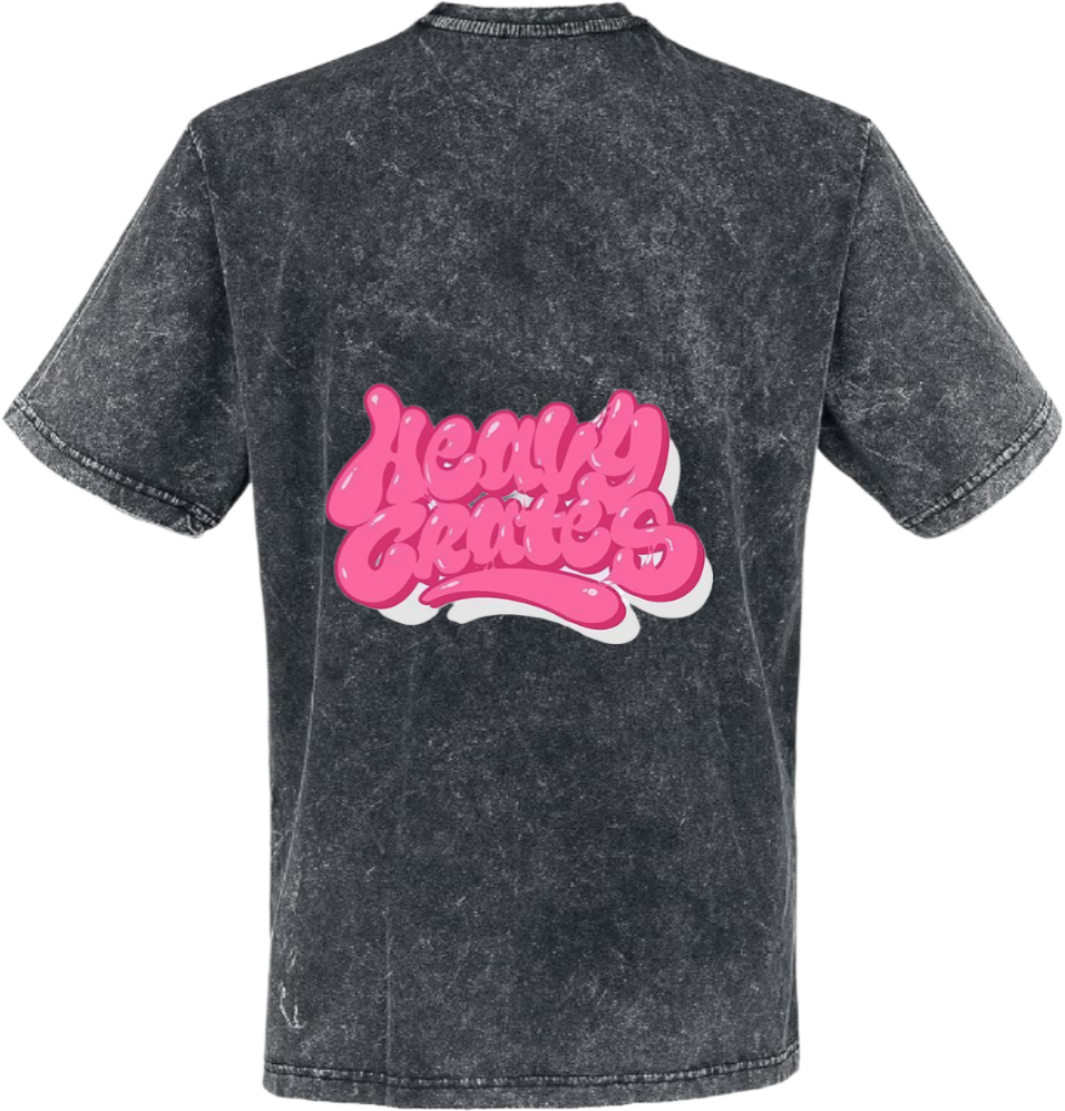 Heavy Crates t- shirt One Size Washed Back 48