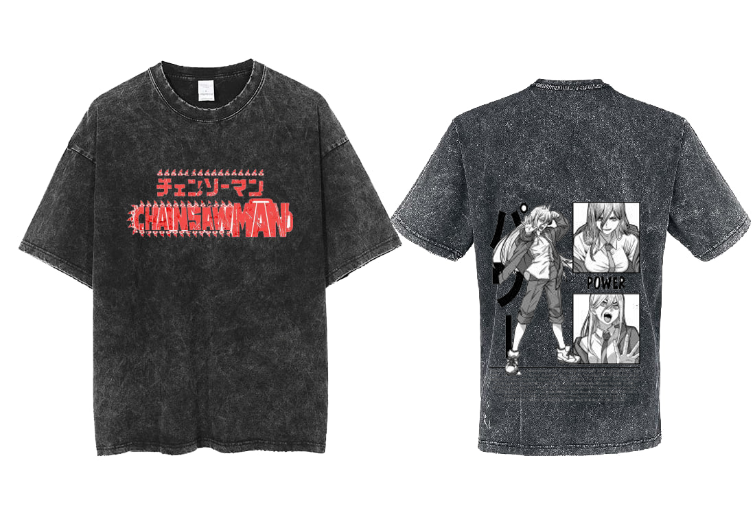 Chainsaw Man t- shirt One Size Washed Back 46