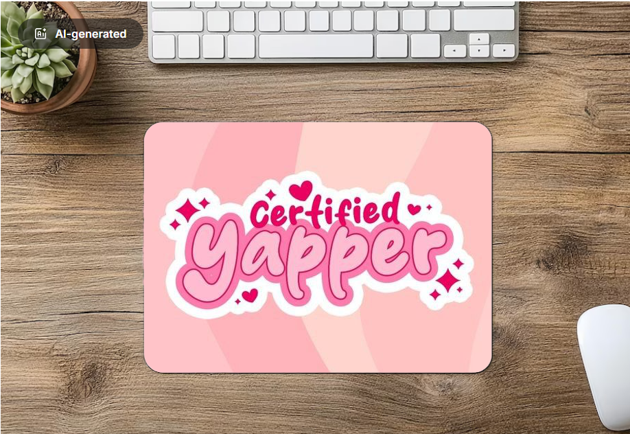Mouse Pad Certified Yapper