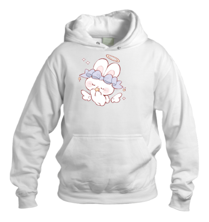 bunny Oversize Hoodie White 48