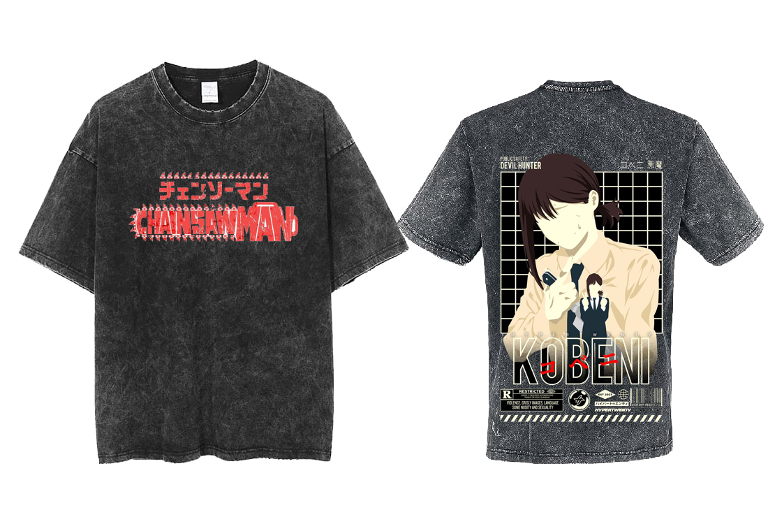 Chainsaw Man t- shirt One Size Washed Back 47
