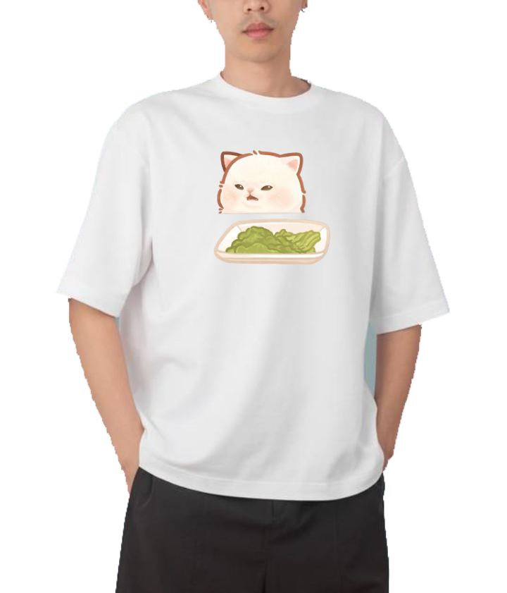 cat One Size t- shirt White 49