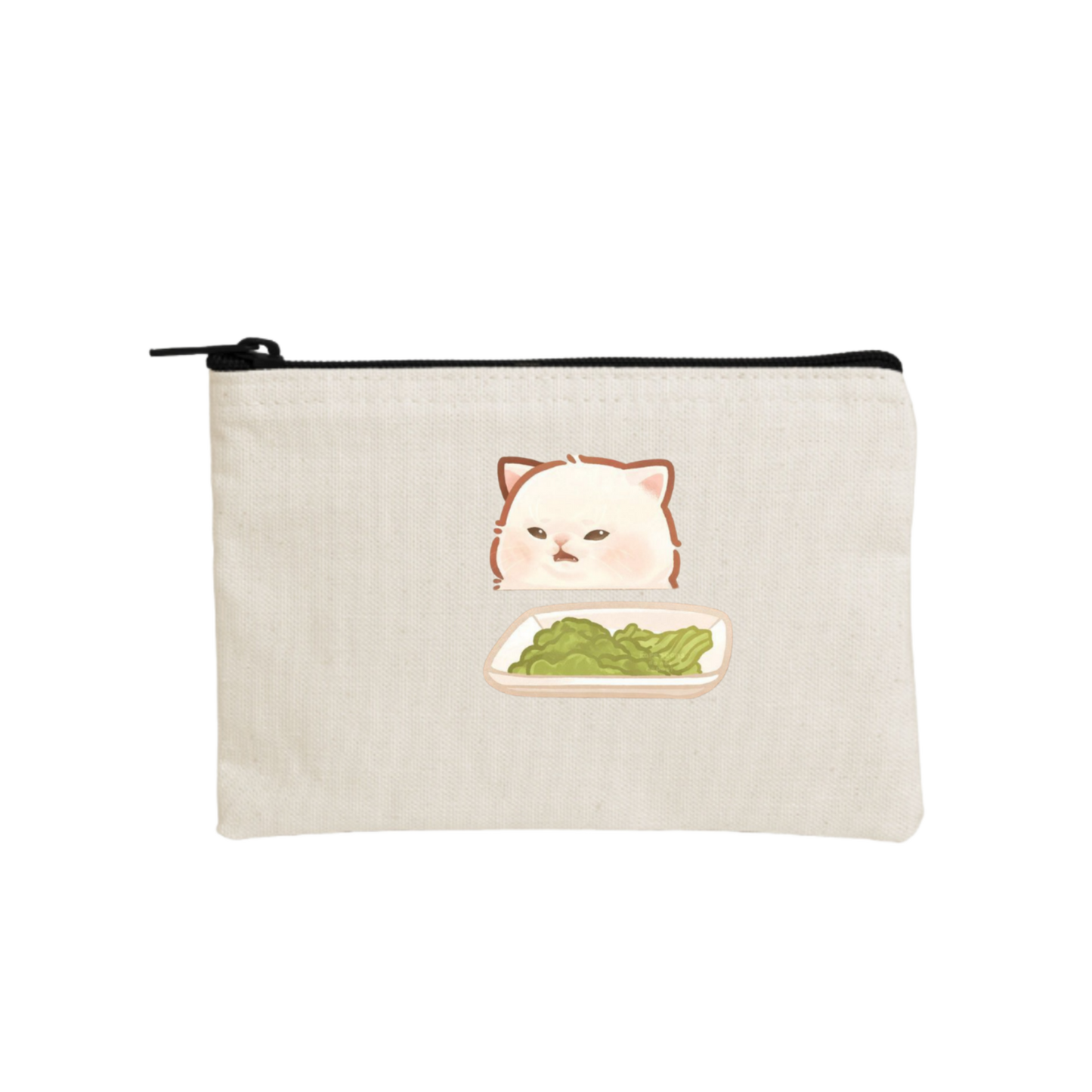cat wallet pencil case Beige 49