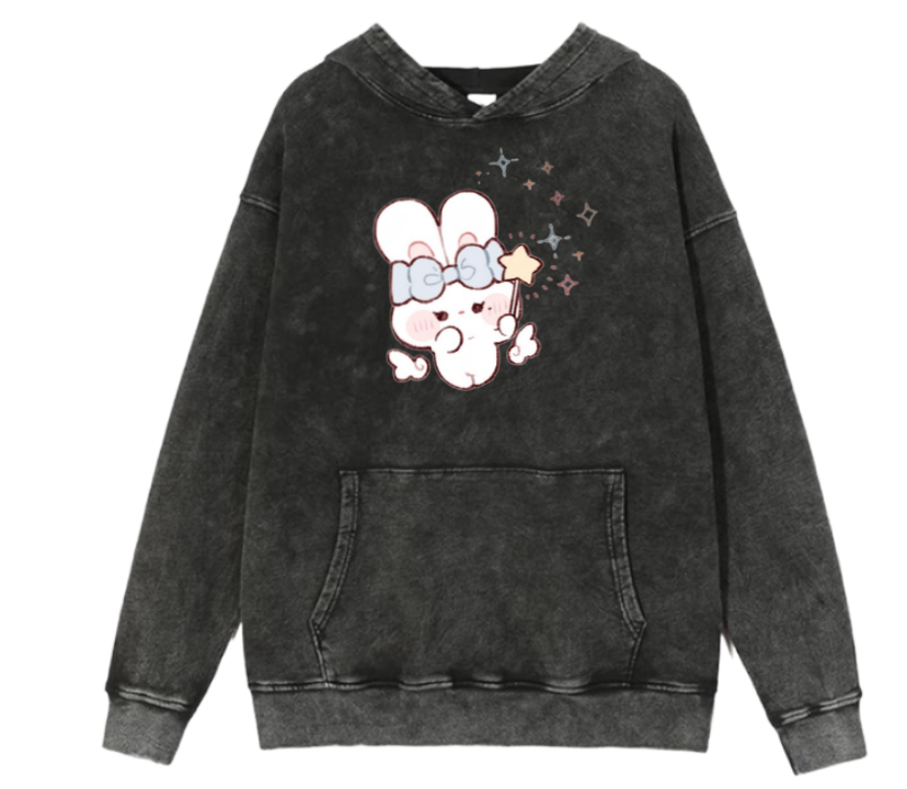 bunny Oversize Hoodie Washed 49