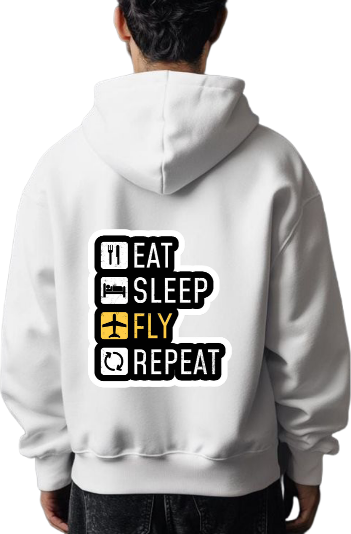 travel travellar Oversize Hoodie White Back 4