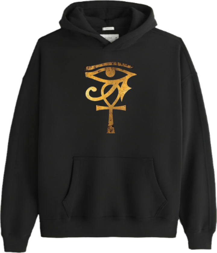 Egypt Over Size hoodie Black 4