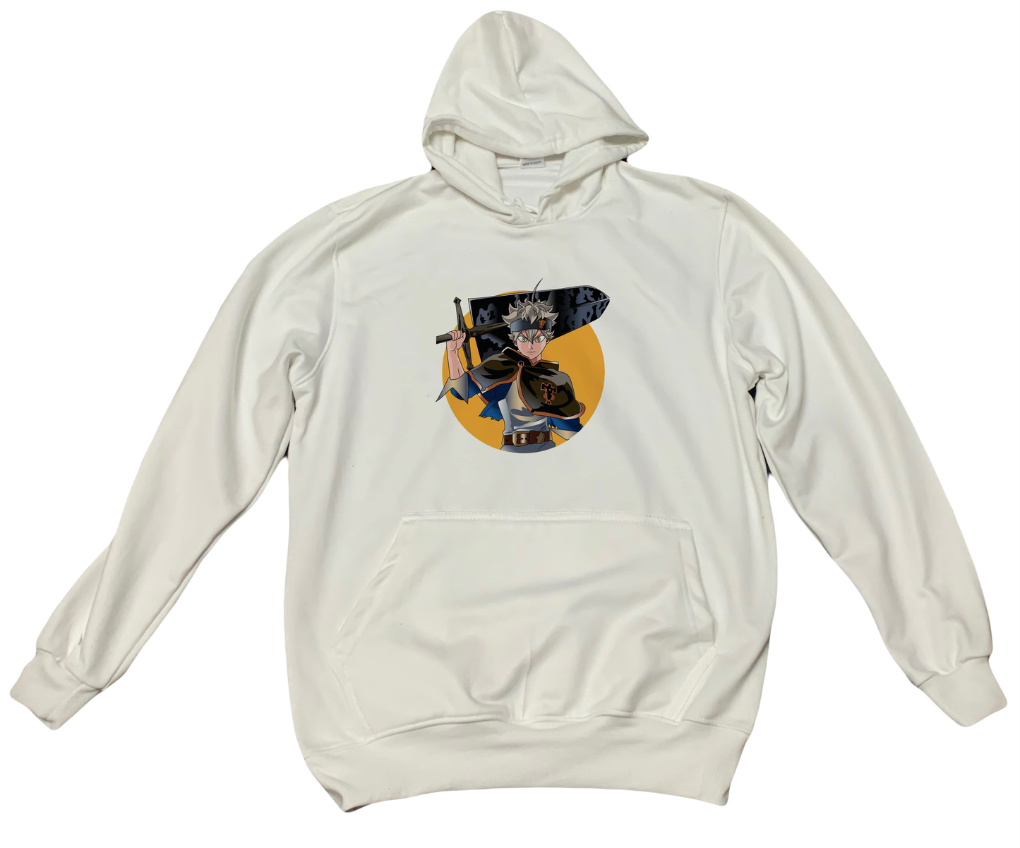 Black clover One Size hoodie White 4