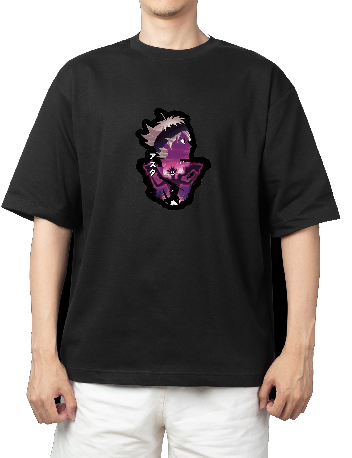 Black clover t- shirt One Size Black 4