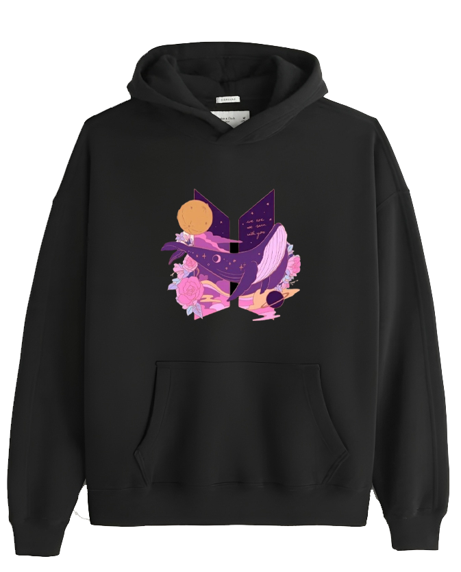 BTS One Size hoodie Black 4