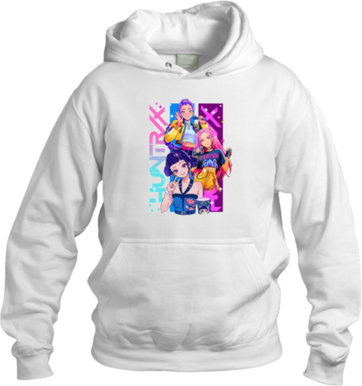 Hunterix kpop Oversize Hoodie White 4
