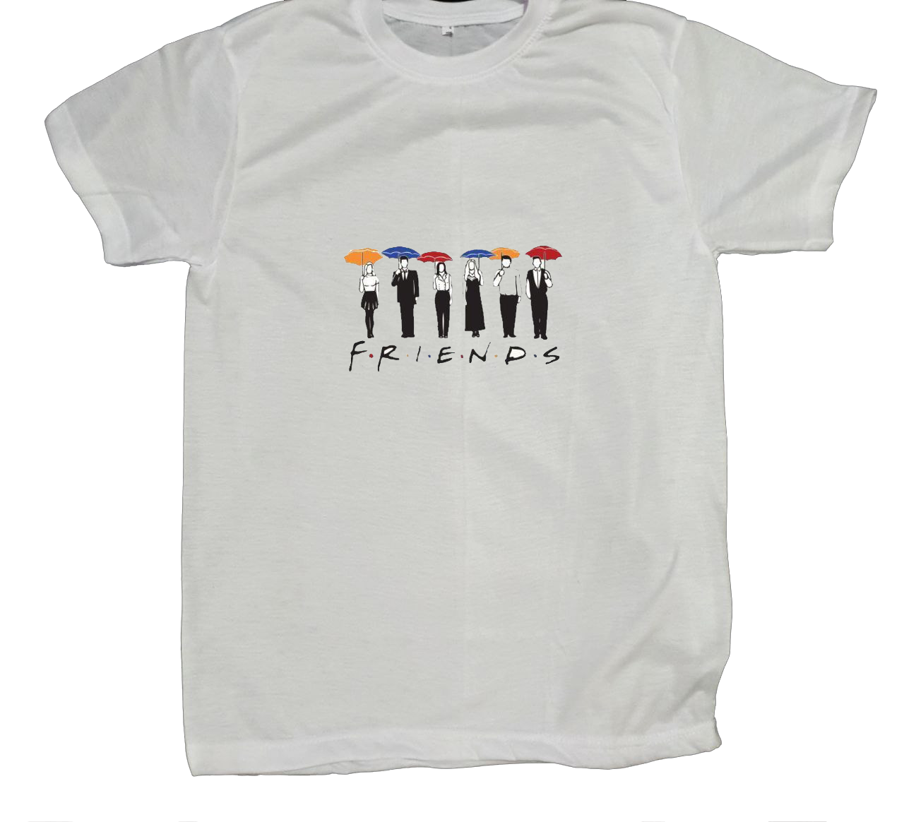 Friends t- shirt fat White 4