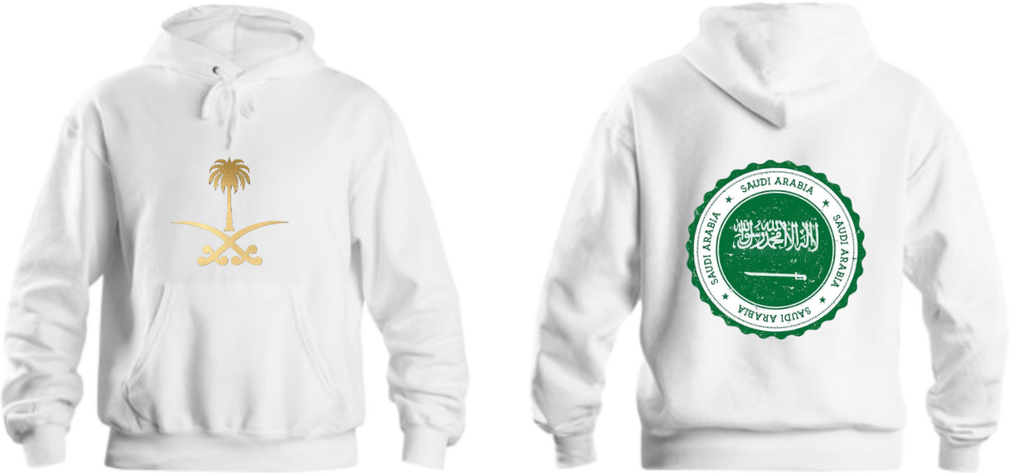 SaudIa Arabia saudi Oversize Hoodie White 4