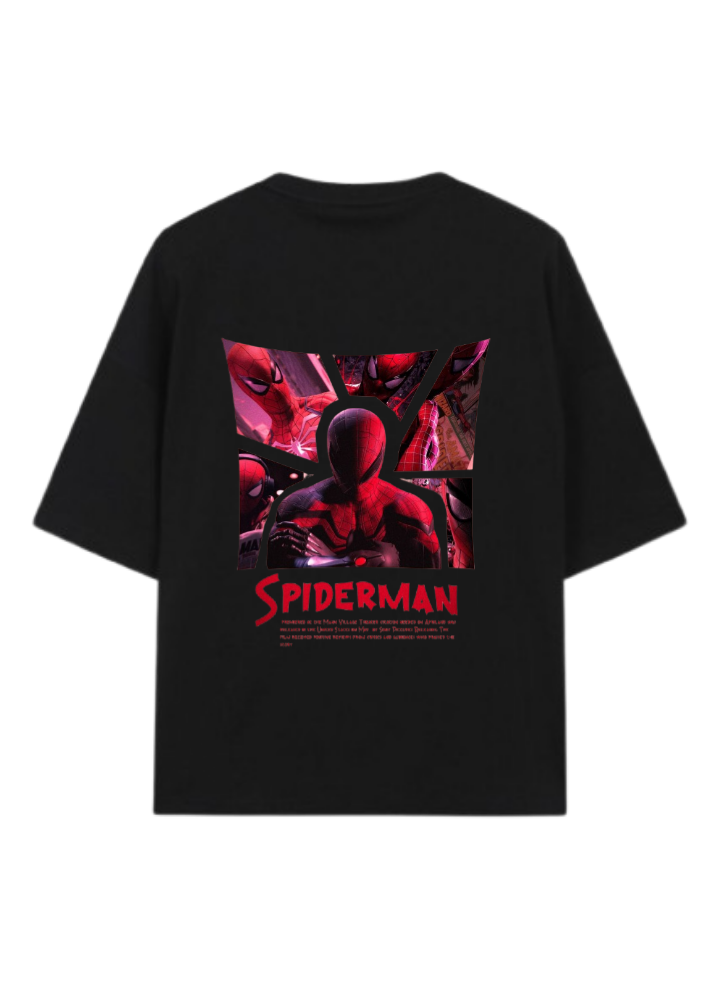 Spiderman t- shirt One Size Black Back 4