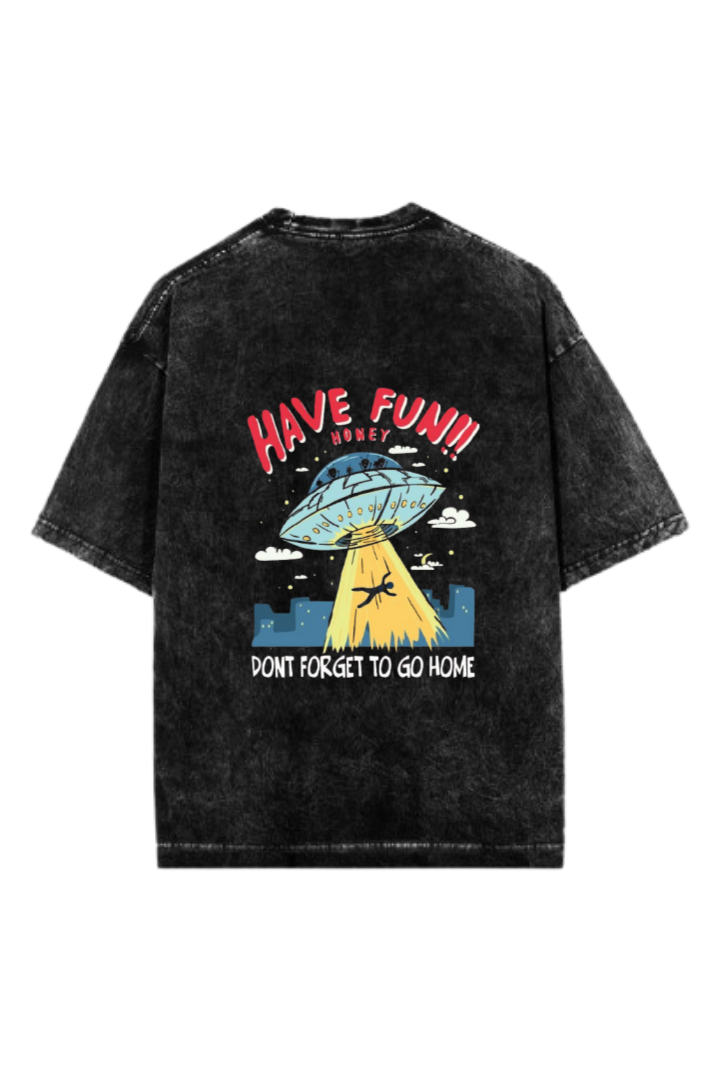 aliens One Size t- shirt Washed Back 4