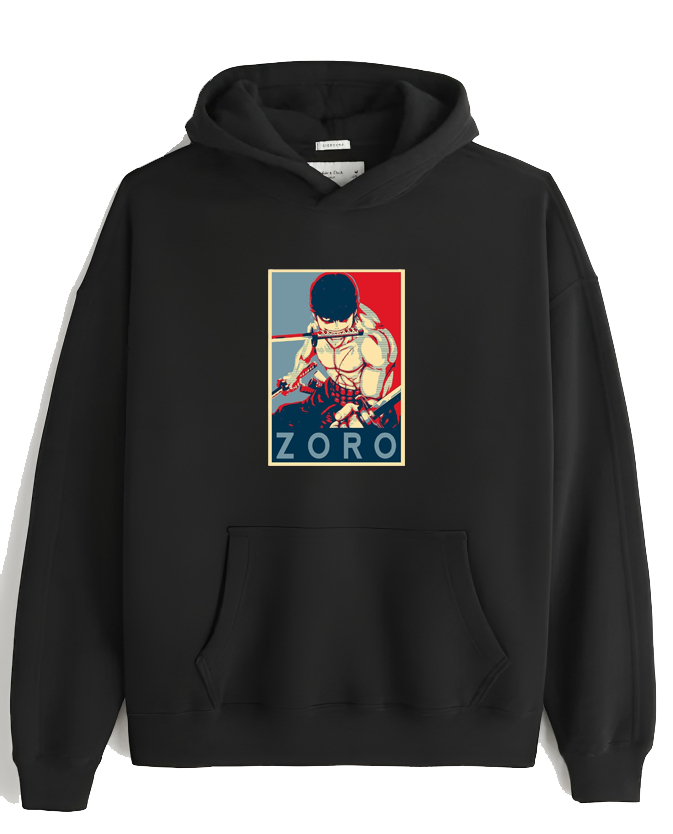 one piece One Size hoodie Black 4