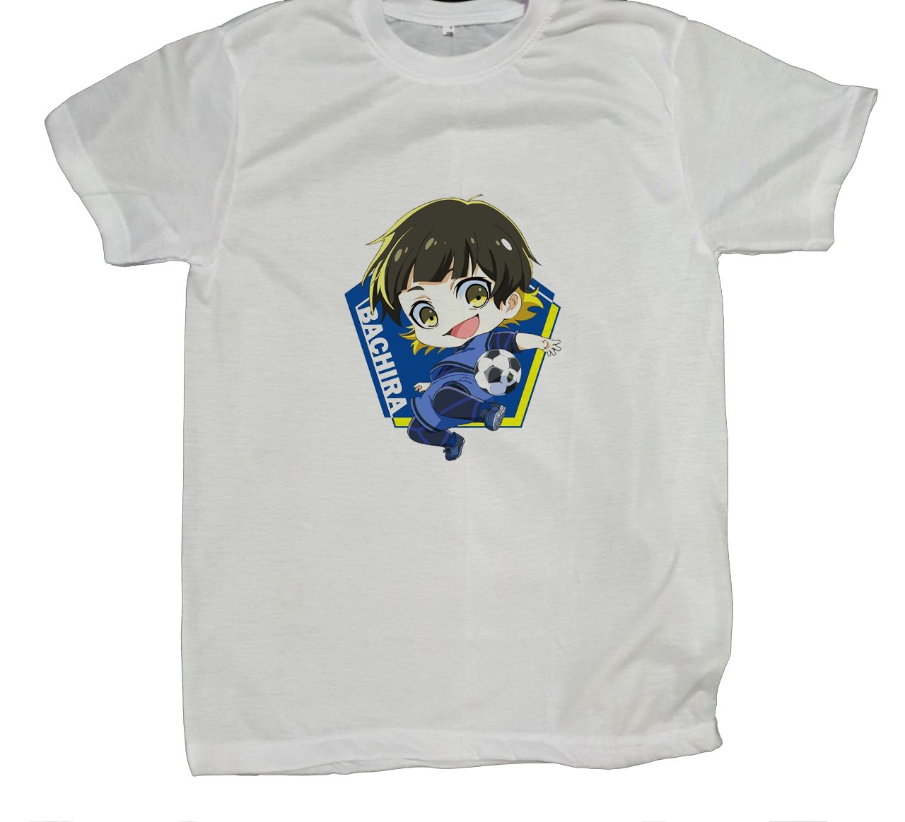 blue lock t- shirt fat White 4
