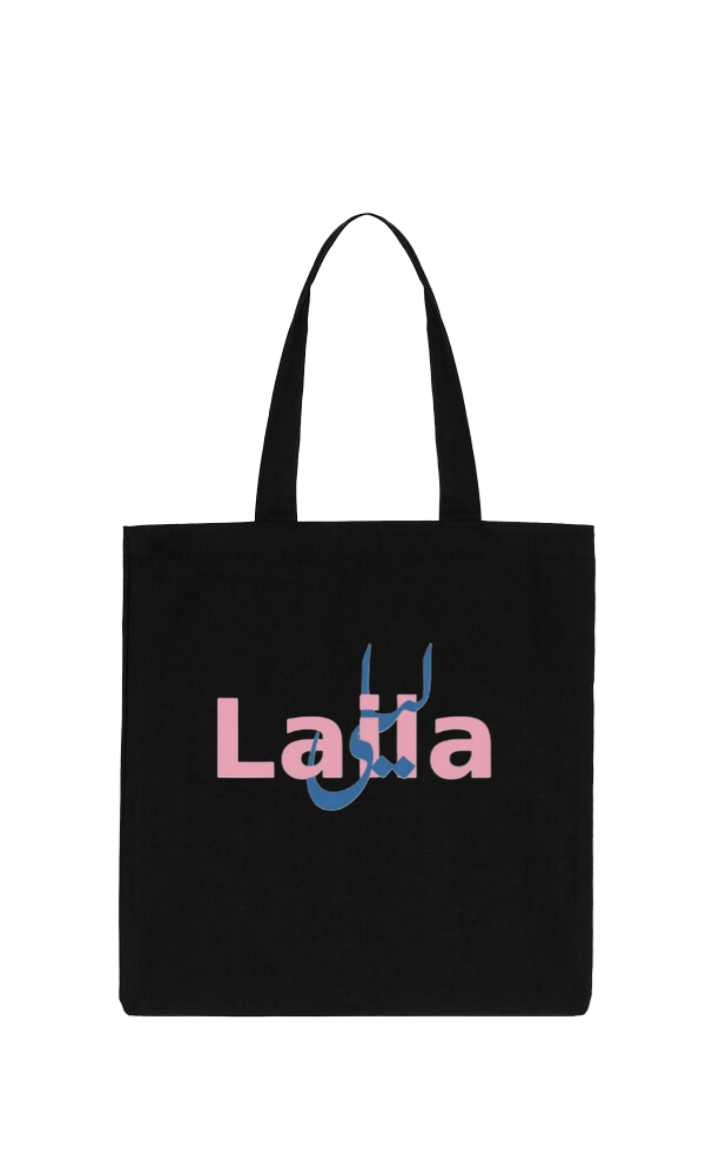 names tote bag Black Laila 4