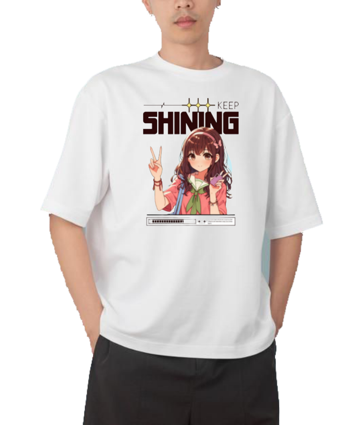 RANDOM ANIME GIRL t- shirt White 4