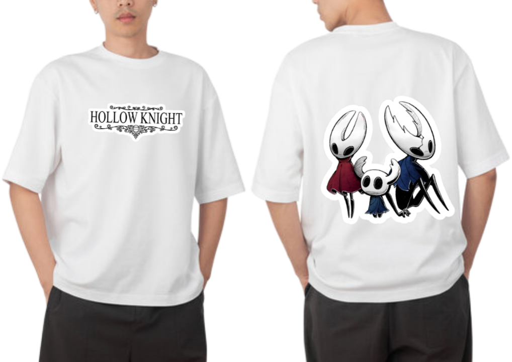 Hollow Knight t- shirt One Size White Back 4
