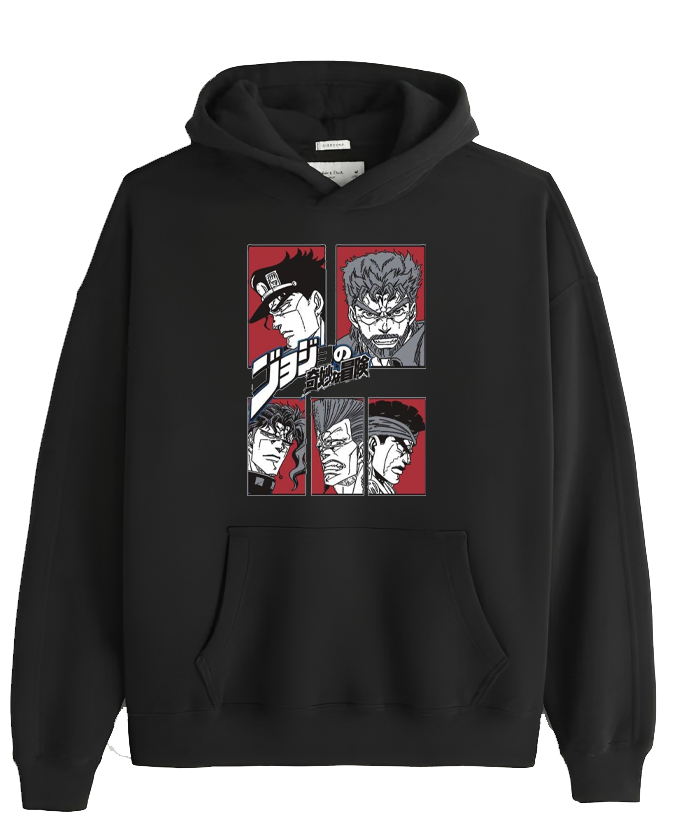 JoJo's Bizarre Adventure One Size hoodie Black 4