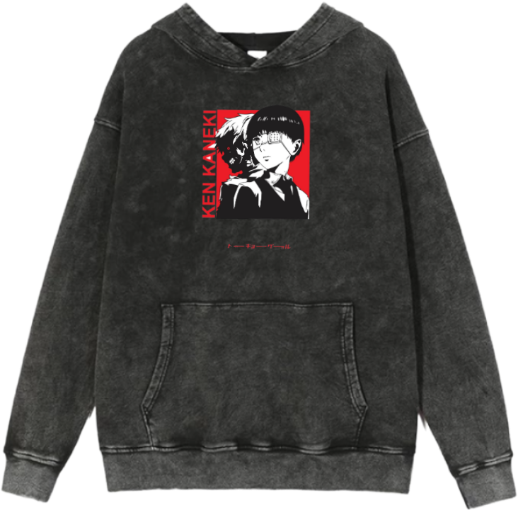 Tokyo ghoul One Size hoodie Washed 4