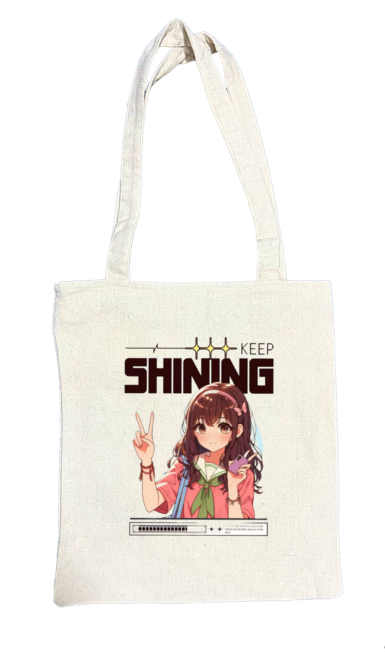 RANDOM ANIME GIRL tote bag Beige 4