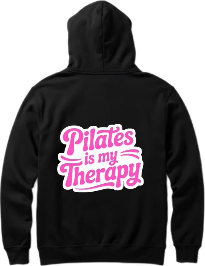 workout gym pilates Oversize Hoodie Black Back 4