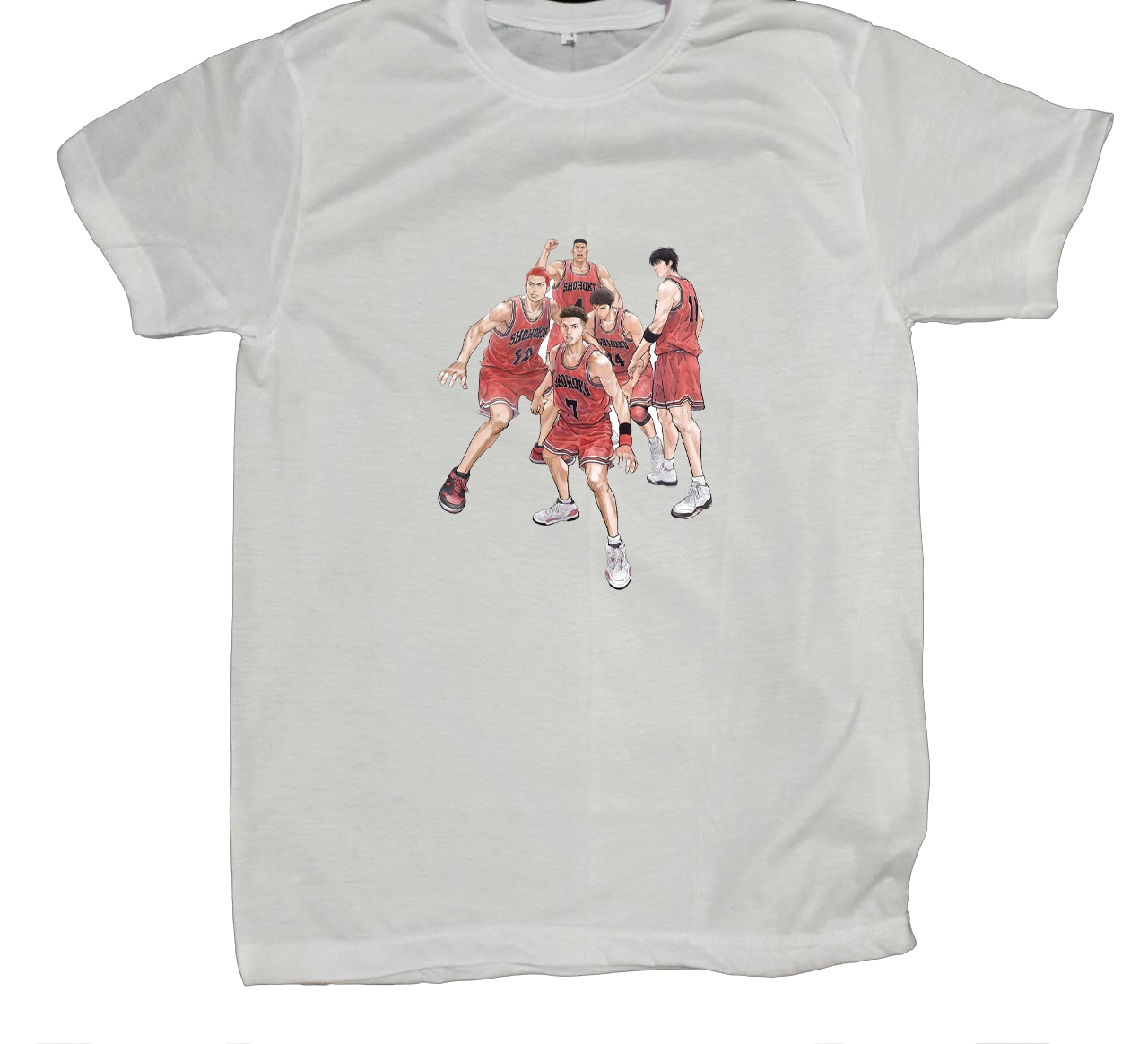 Slam Dunk t- shirt fat White 4