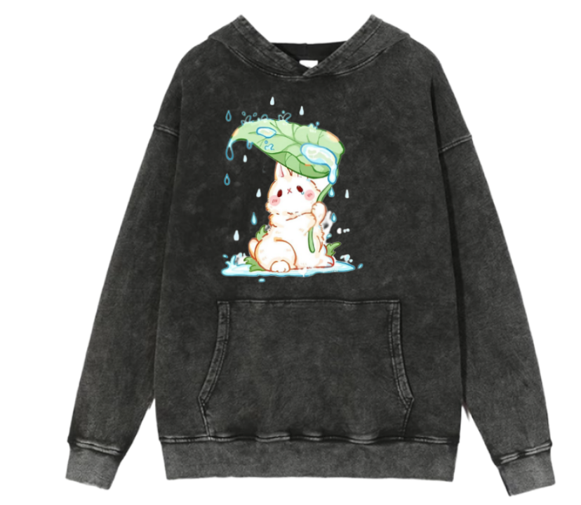 bunny Oversize Hoodie Washed 4