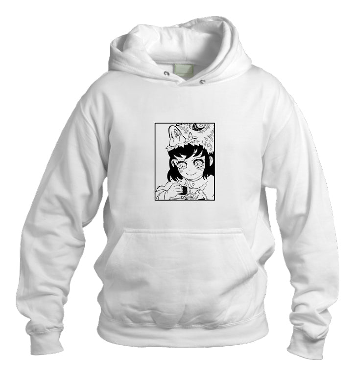 Anime Demon slayer nezuko tanjiro Oversize Hoodie White 2
