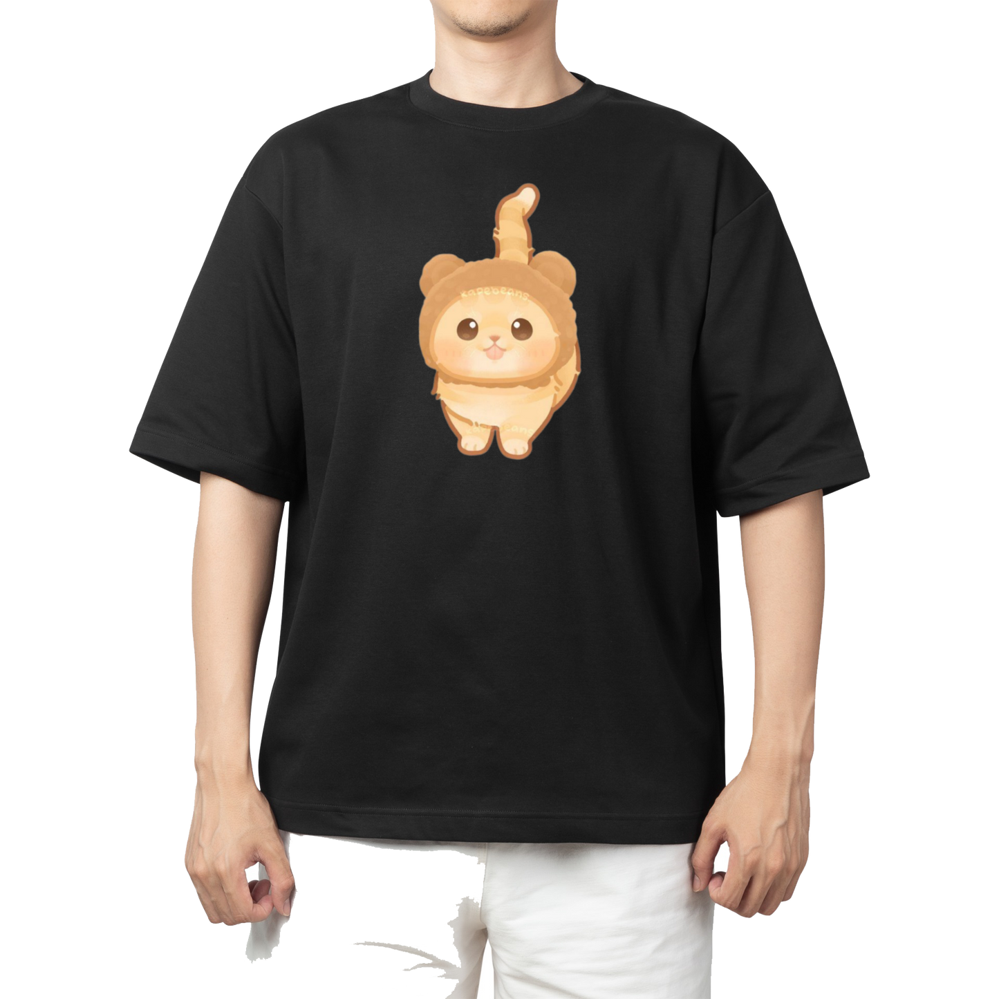 cat One Size t- shirt Black 4