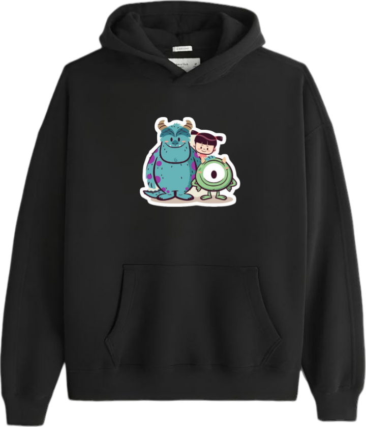 Sulley Boo Over Size hoodie Black 4