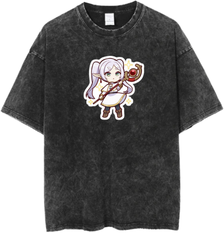Frieren Beyond Journey's End t- shirt One Size Washed 4