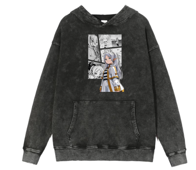 Frieren Beyond Journey's End One Size hoodie Washed 4