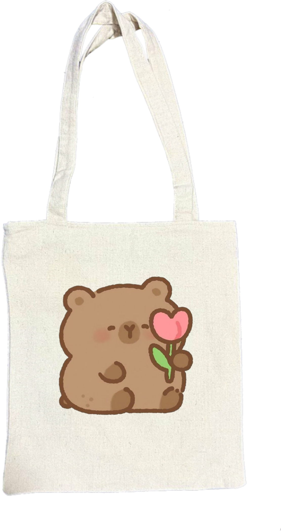 bear tote bag Beige 4