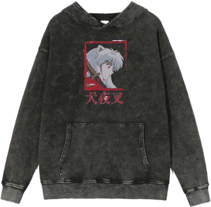 Inuyasha One Size hoodie Washed 4