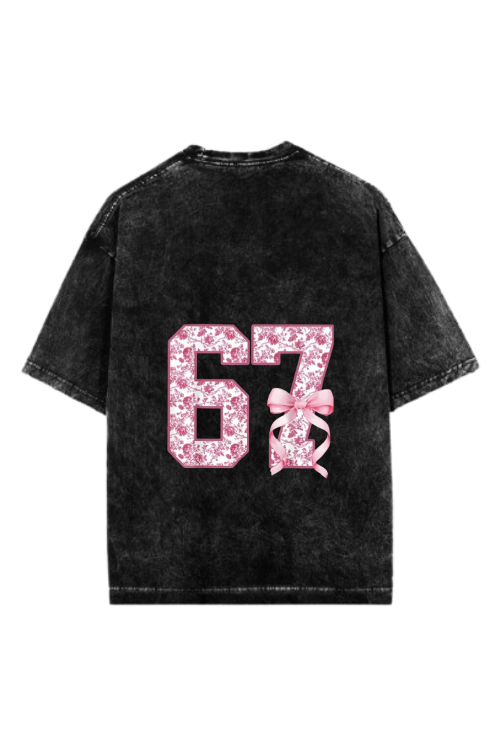67 designs One Size t- shirt Washed Back 4