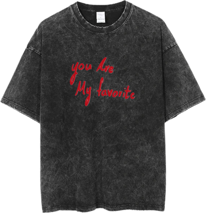 VaIentine coupIe One Size t- shirt Washed 4